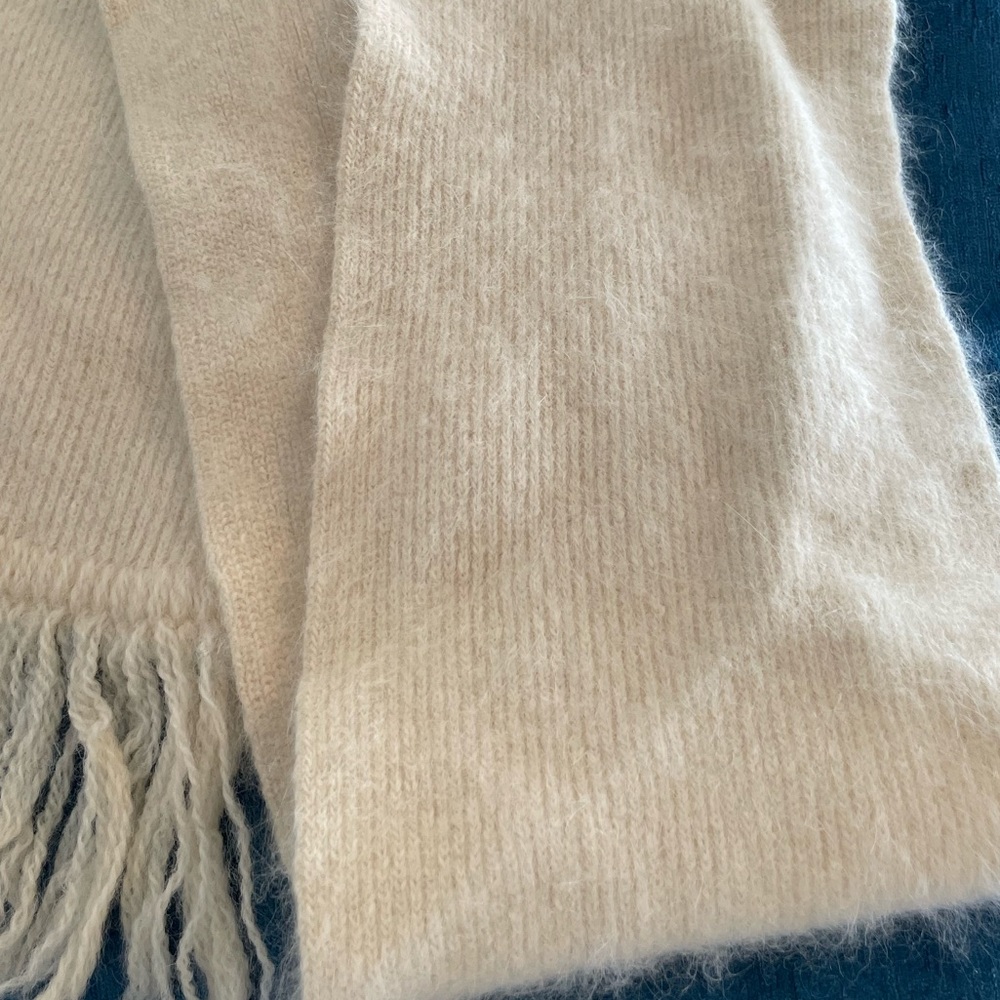 Angora Cream Scarf